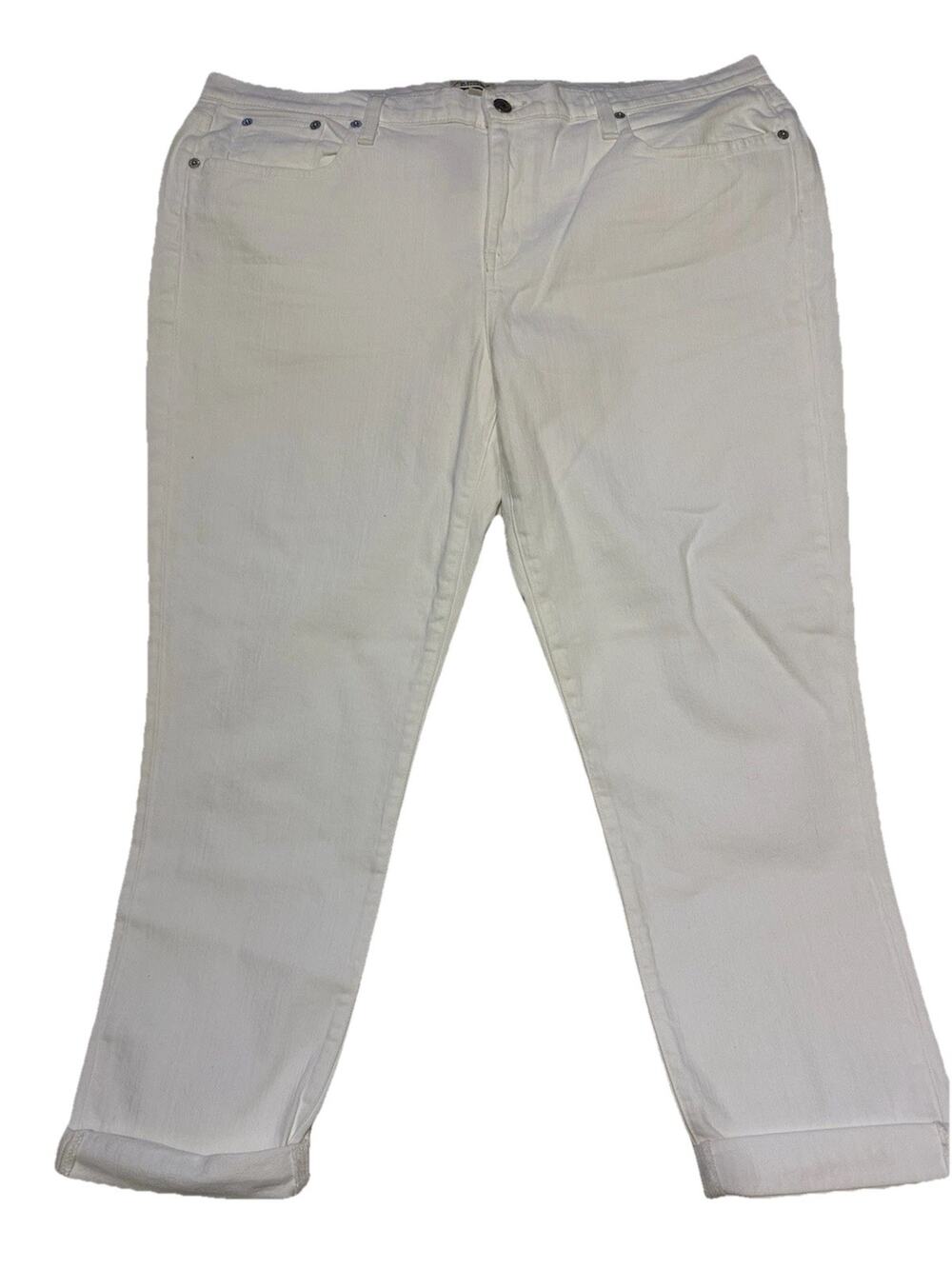 New J.Crew Slim Broken-in boyfriend Jeans White Sz 34 C1008 $110 SPRING